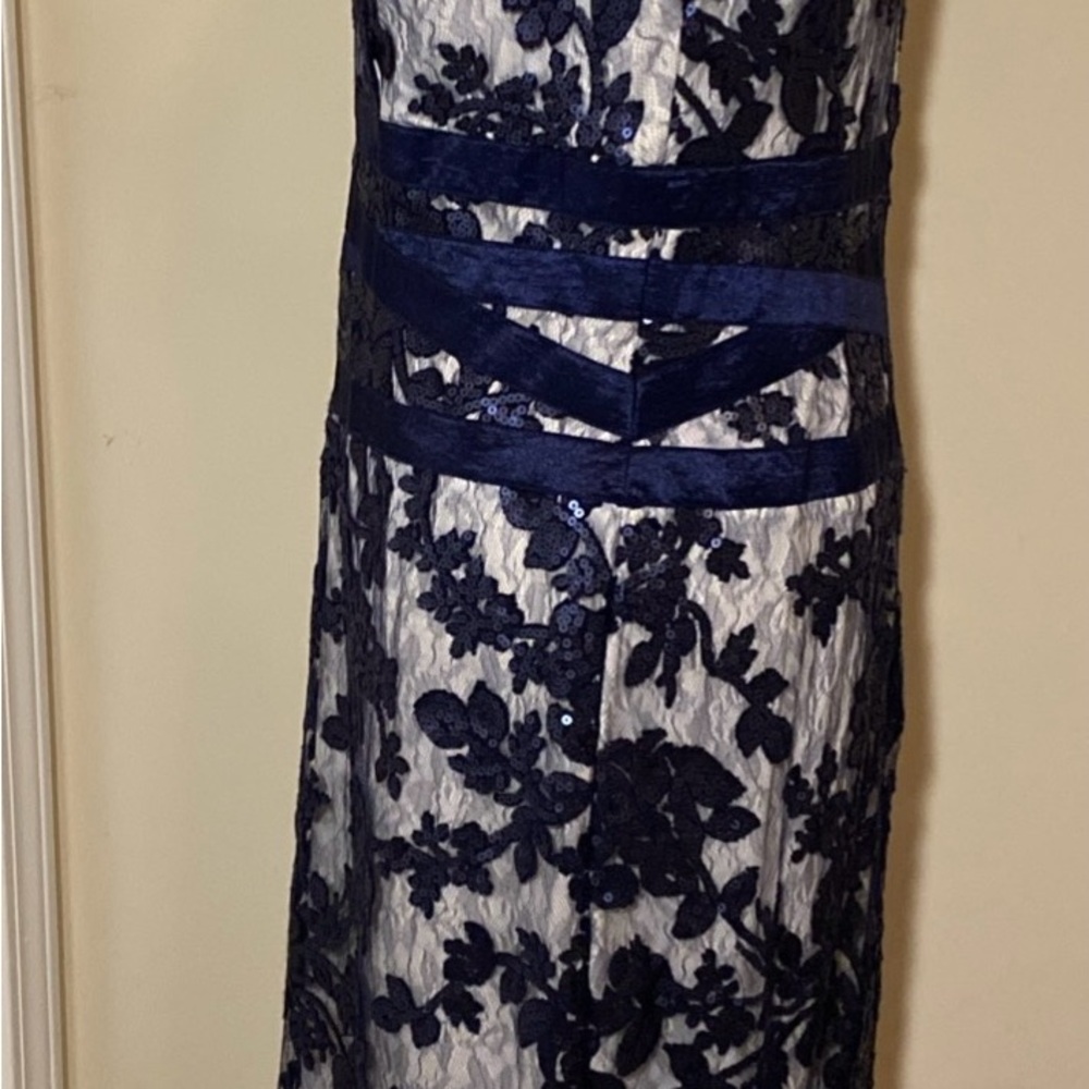 Tadashi shoji Navy Lace Dress - Picture 4 of 8
